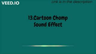 Cartoon Chomp Sound Effect