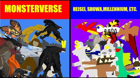 Monsterverse Kaijus VS Classic Kaijus Animation (Full Series) | Goated Monster Animations