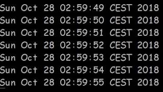 Transition To Wintertime 20181028 Linux