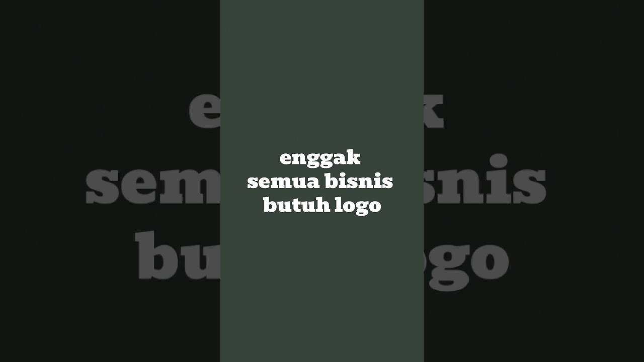 beberaoa bisnis yang enggak butuh logo 