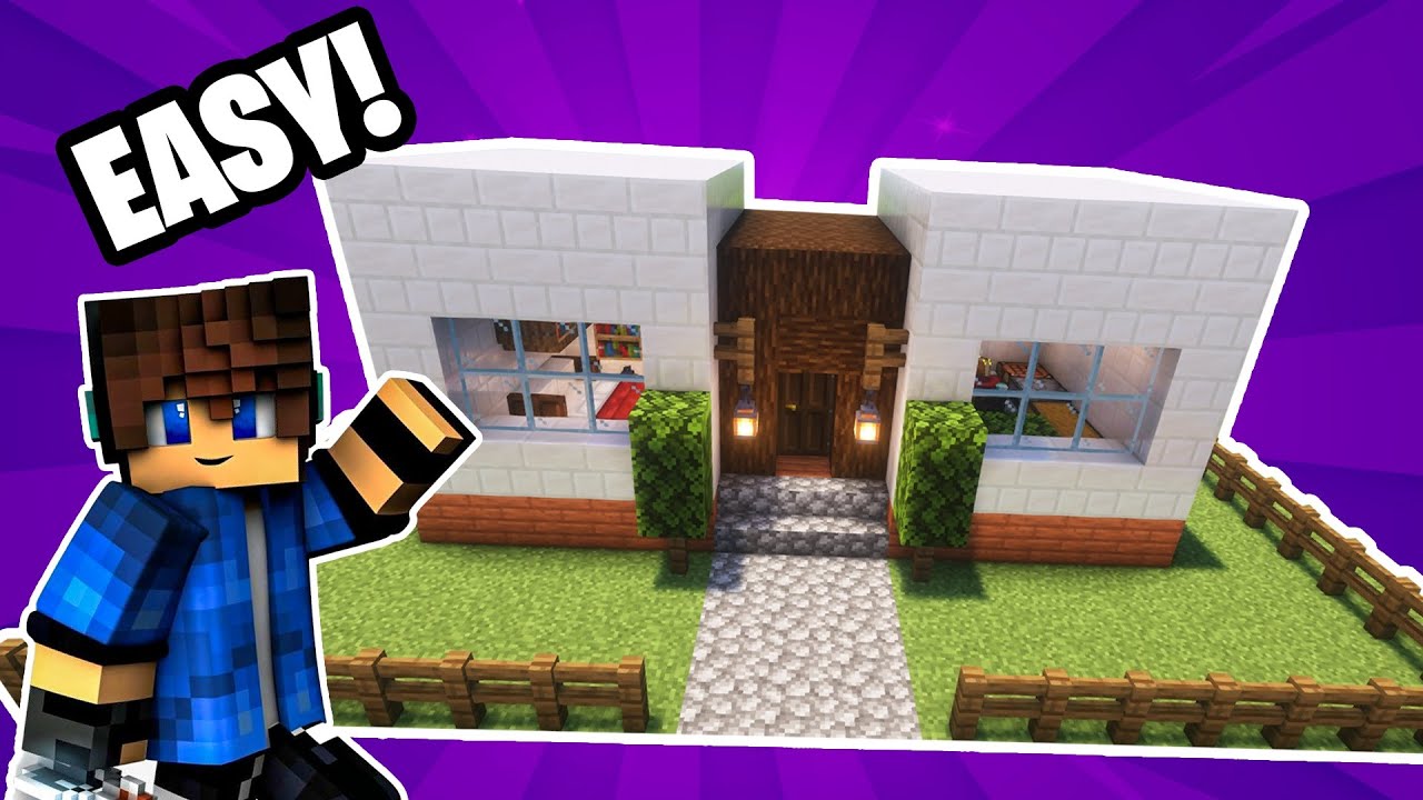 Minecraft : How To Build a Small Modern House Tutorial #03 - YouTube
