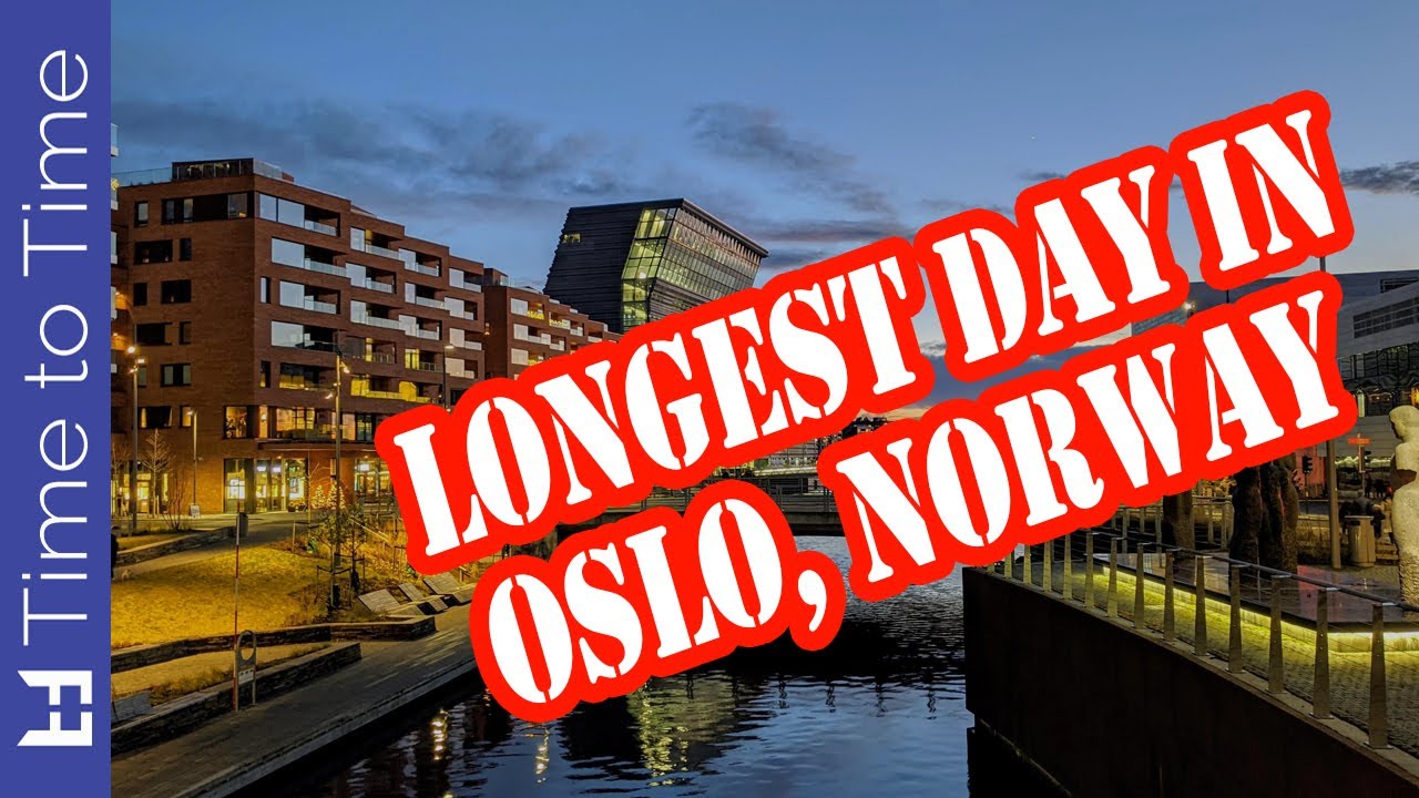 Longest Day/Night in Oslo, Norway (21 June, 21 December) 