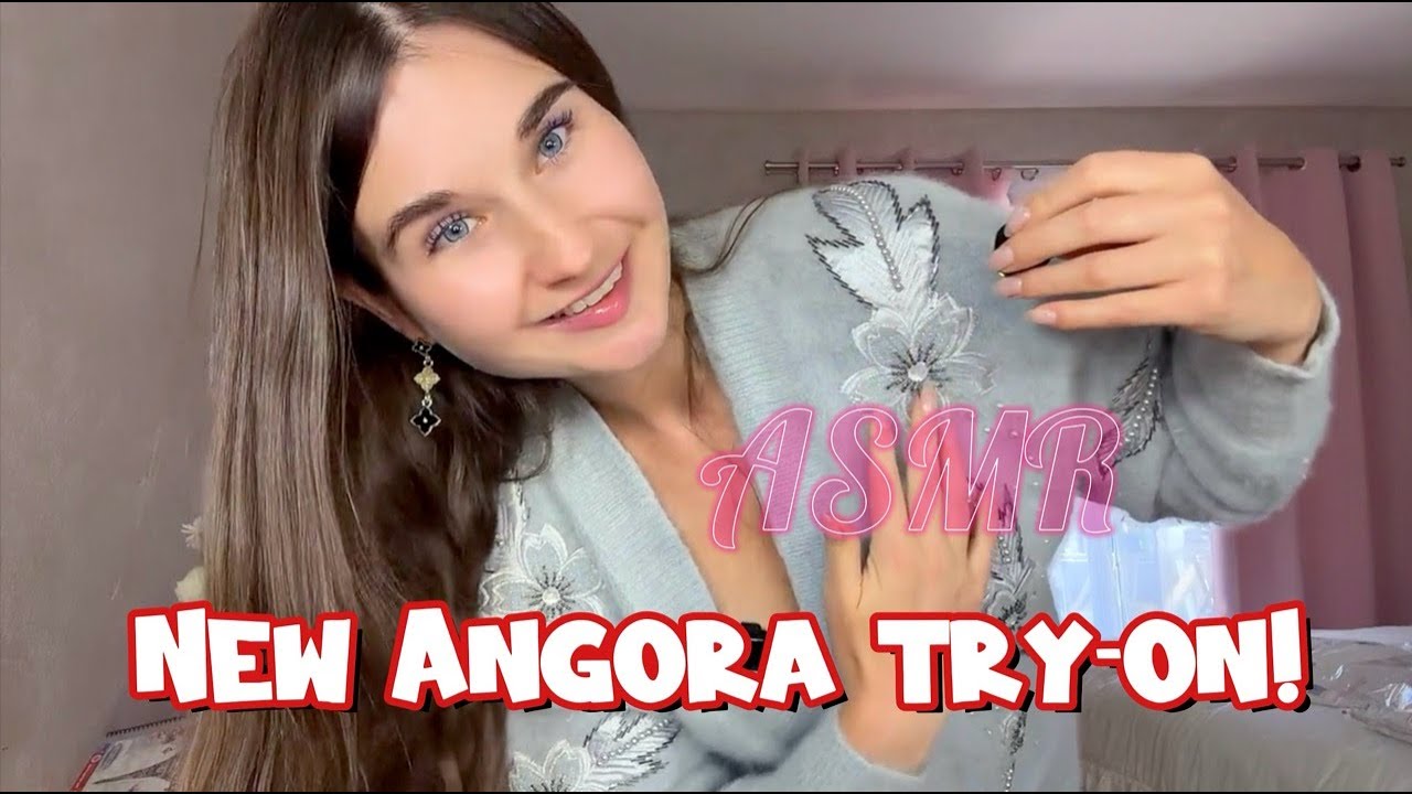 ASMR Angora Sweater Try-On & Unpackaging | Soft Sounds & Delicate Details
