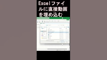 エクセルファイルに直接動画を埋め込む #excel #仕事効率化