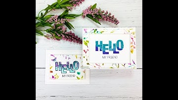 Direct To Stamp Card Technique ~ Watercolor & Ink 2 Ways