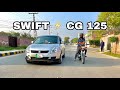Suzuki swift vs honda cg125  drag race honda honda hay
