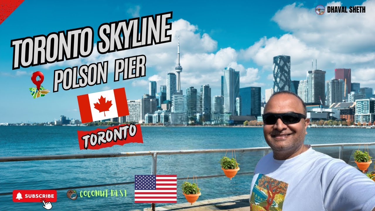 The Toronto Skyline from Polson Pier! | Dhaval Sheth | Toronto Vlog