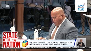 Sen. Dela Rosa A No-Show At Budget Deliberation Of Agencies He Was Igned To Defend Sona