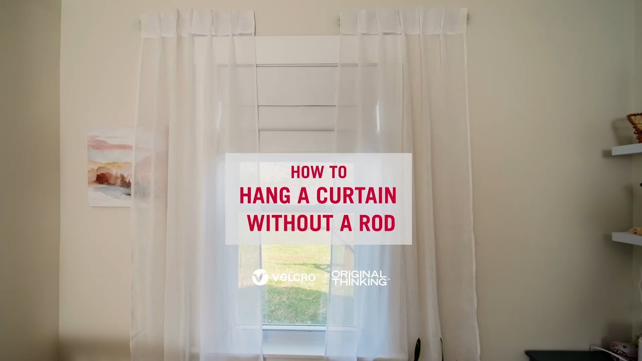 4 Ways To Hang A Curtain Without Rod Velcro Brand