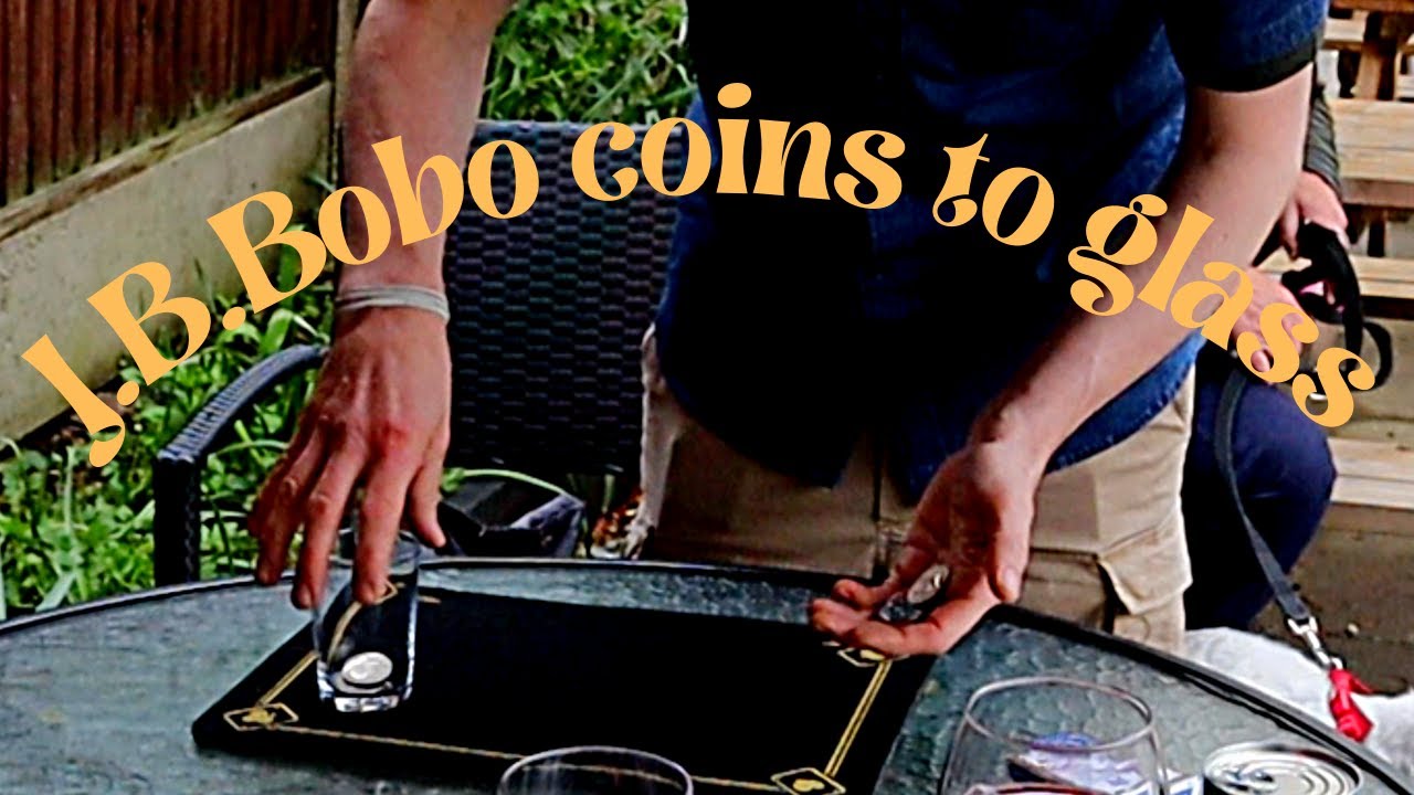 J.B.Bobo coins to glass