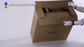 KAMLAM 24" Low Profile Ceiling Fan Light with Alexa/Google Assistant/APP Control+Installation Video