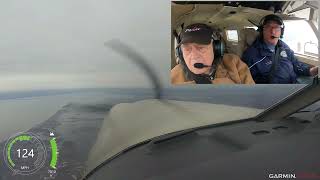 Flying a Saratoga II TC VFR through the NY Class Bravo in deteriorating weather conditions