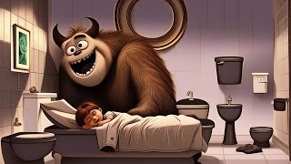 Monster in the toilet song |  Fun Toddler Song | Nursery Rhymes & Kids Songs