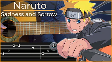 Naruto - Sadness and Sorrow (Simple Guitar Tab)