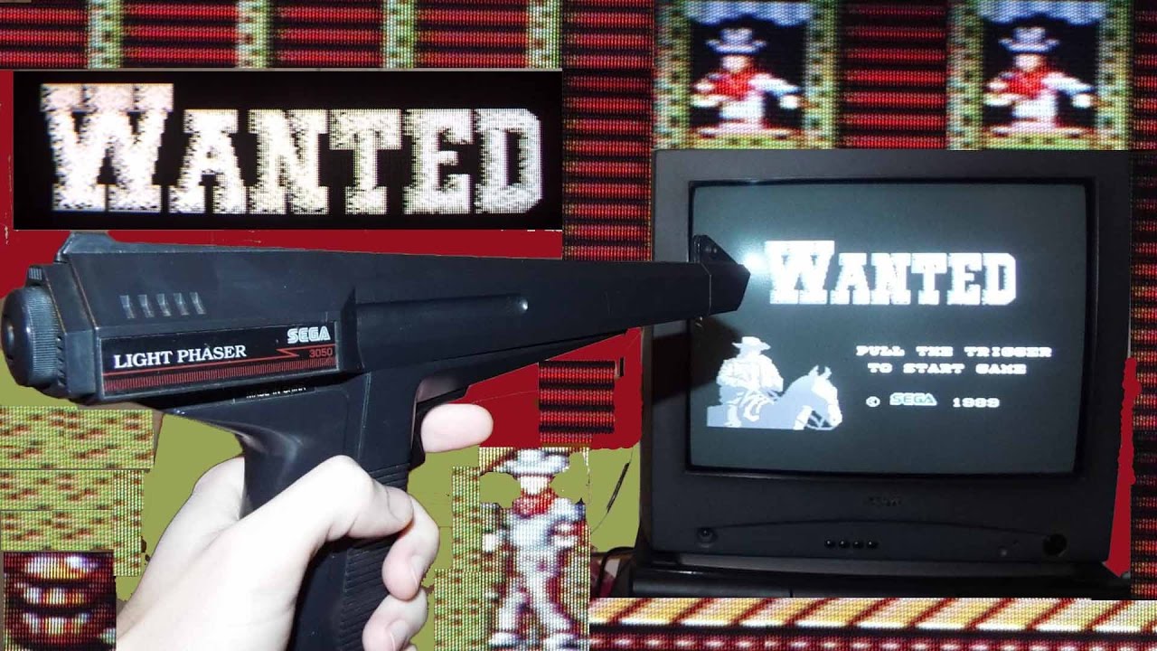 Wanted, Sega Master System (5118), Longplay, Completed, 1989, Light Phaser (3050), sms, laser gun