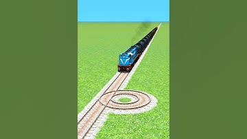 INDAN FREIGHT TRAIN CROSSING 360°DEGREE CIRCLE TRAICK 💖#Shorts#Viral#Trains#beats #train
