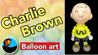 【Balloonart 28】How to make a Charlie Brown バルーンアートの作り方 チャーリーブラウン