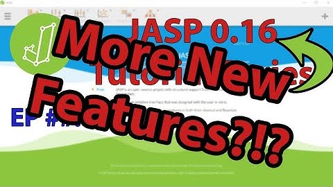 JASP 0.16 Released! Even MORE NEW FEATURES!