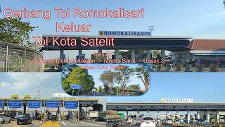 Gerbang Tol Romokalisari Menuju Pintu Keluar Tol Kota Satelit Surabaya