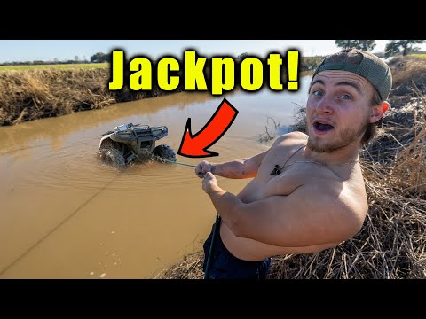 We Hit The Magnet Fishing Jackpot - One Of My Biggest Finds Ever! (ATV, Motorcycle And More)
