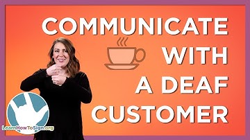 Barista Signs (ASL) | How to Communicate with a Deaf Customer Using American Sign Language