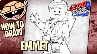 How to Draw EMMET BRICKOWSKI (The LEGO Movie) | Narrated Easy Step-by-Step Tutorial