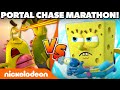 Portal Chase MARATHON (E1-E6) | ft. SpongeBob, Loud House, Casagrandes & Henry Danger! | NCU