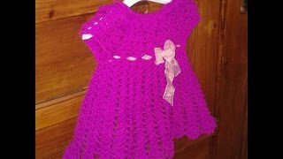 كروشيه  تعلم حياكة فستان جنان خطوة بخطوة الجزء الاول crochet cute dress part 1