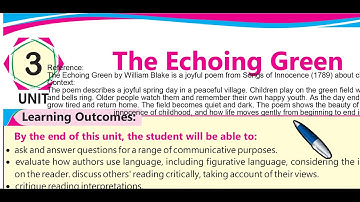 The Echoing Green by William Blake with Reference, Context and Stanza Explanations