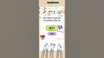 BRAIN TEST LEVEL 261 WALKTHROUGH WITH COMMENTARY