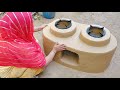 How to make Multiple Outdoor Kitchens Easily। Primitive Technology Oven and Chulha। Mitti ka chulha 