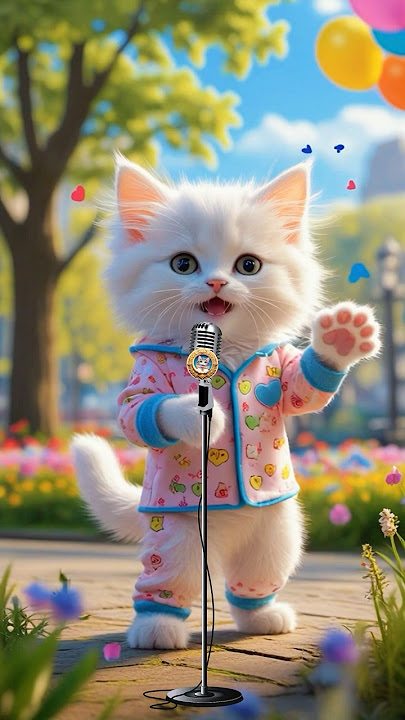 Kucing Nyanyi Pok Ame ame Belalang Kupu kupu siang makan Nasi #kucing #kucinglucu #kucingnyanyi