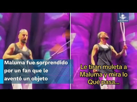 Lanzan muleta a Maluma en pleno concierto y así reacciona