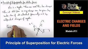 Class 12 Physics | Electrostatics | #11 Principle of Superposition for Electric Forces | JEE & NEET