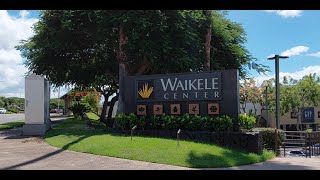 Beautiful Waikele Center Outlet shopping center Hawaii USA