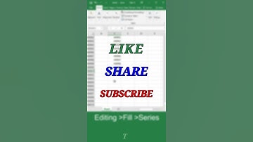 MS Excel Trick-1 | Fill Series in Excel #shorts #youtubeshorts #viral  #exceltech
