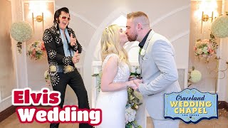 Kayleigh \& Ashley's Elvis Wedding in Las Vegas | Graceland Chapel