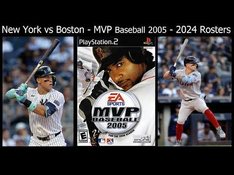 Yankees vs Red Sox - MVP Baseball 2005 [2024 Rosters] - YouTube