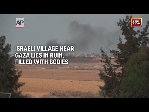 Israeli Village In Kfar Aza Near The Gaza Border Lies In Ruin, Filled With Dead Bodies