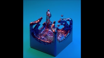 Liquid Simulation | 3D RENDER | Arnold Render | ANIMATION | CINEMA 4D | NFT ART