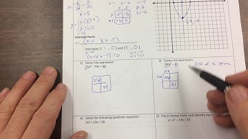 Math 2 Unit 4 Review Part 1