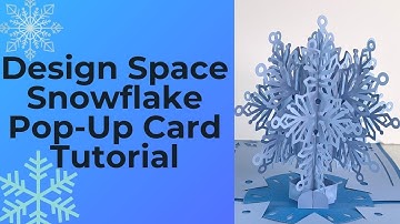 Cricut Design Space Snowflake Pop-Up Card Tutorial. ❄️❄️❄️