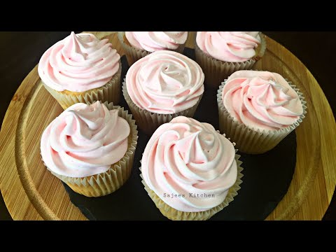 fluffy-vanilla-cupcake-|-cupcake-with-frosting-recipe