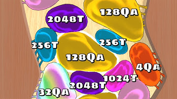 Blob Merge 3D - New LvL New Satisfying New Update ASMR Gampley Max Speed LvL Up Cube Arena 2048