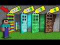 Minecraft NOOB vs PRO: WHICH RAREST DOOR WILL NOOB BOUGHT FOR 1000$ VS 100$ VS 10$ VS 1$? trolling