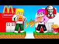 MINECRAFT McDONALDS BASE vs. KFC BASE CHALLENGE! 😂🍔 (WHICH RESTARAUNT IS BEST?!)