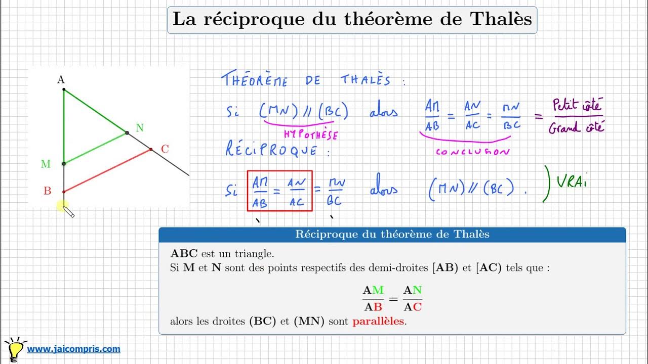 Comment Démontrer Que Deux Droites Sont Parallèles Thalès Cours ♢ Réciproque du théorème de Thalès • Démontrer que 2 droites sont  parallèles ♢ Quatrième - YouTube
