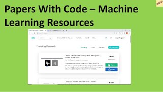 Papers With Code Machine Learning Resources