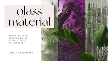 Corona glass material | embossed, colored, misted