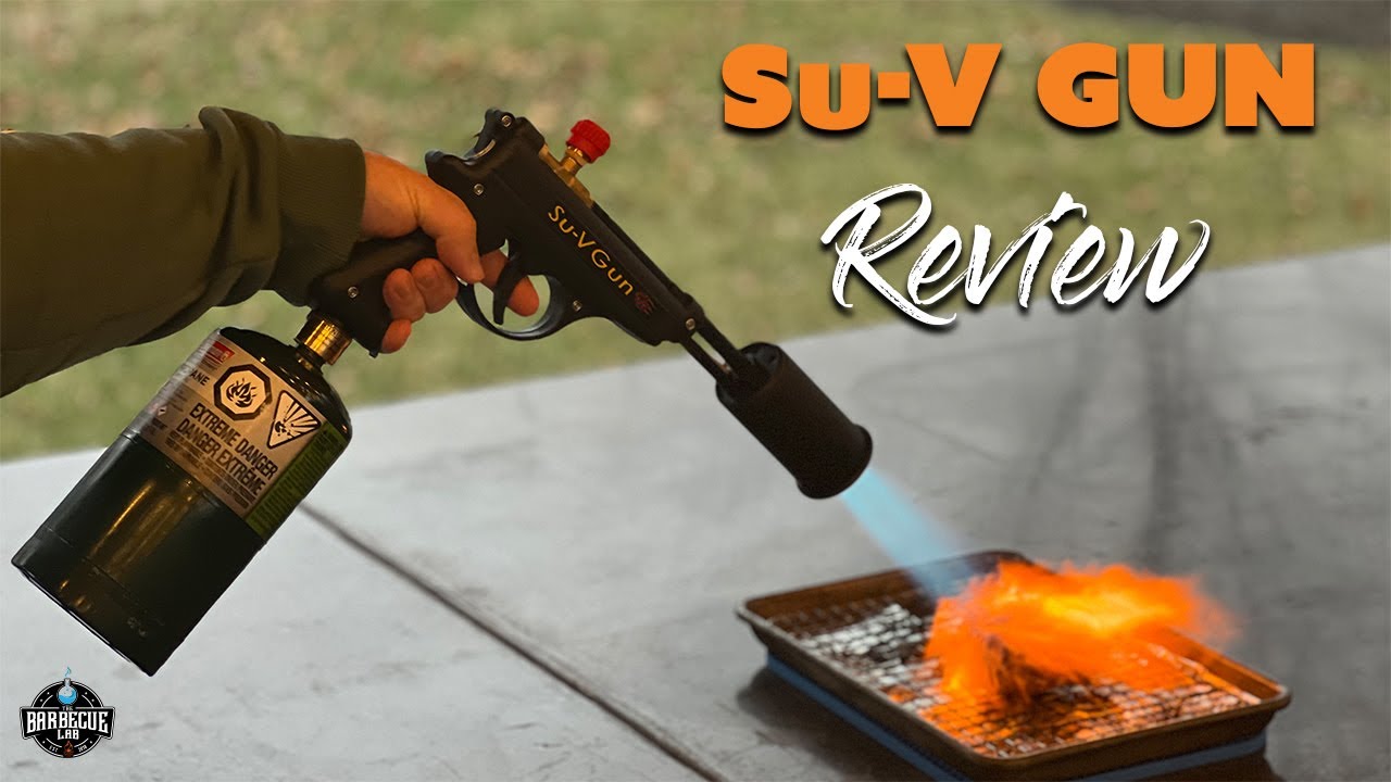  Propane Torch Gun, Powerful Flame Gun for Sous Vide, BBQ, and  More - Perfect Sear Torch for Searing Steak and Creme Brulee - Flamethrower  and grill torch - Campfire Starter and